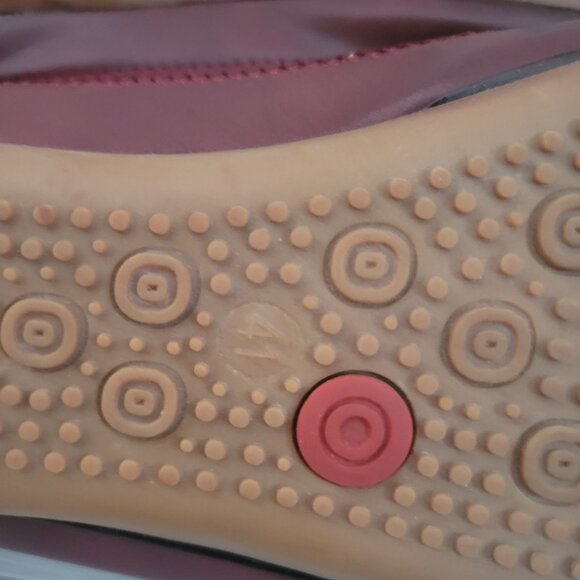 Forest Womens Embroidered Leather Loafers Size 10 Burgundy - Picture 6 of 6